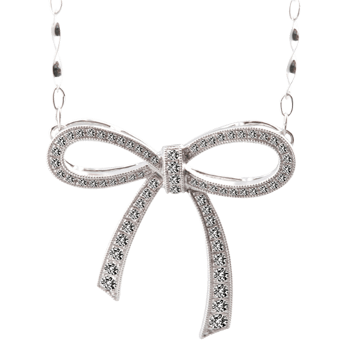 Diamond Bow Tie Pendant Engagestudio