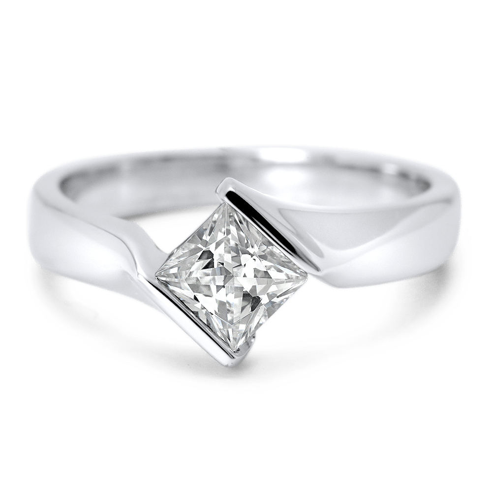 Bypass Princess Engagement Ring Engagestudio