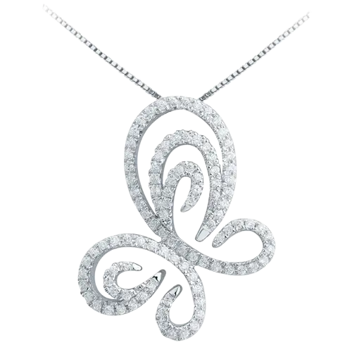 Butterfly Diamond Pendant