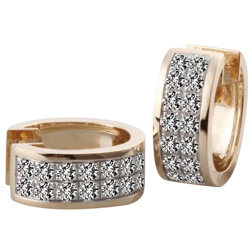 Diamond Hoop Earrings