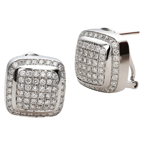 Diamond Pillow Earrings