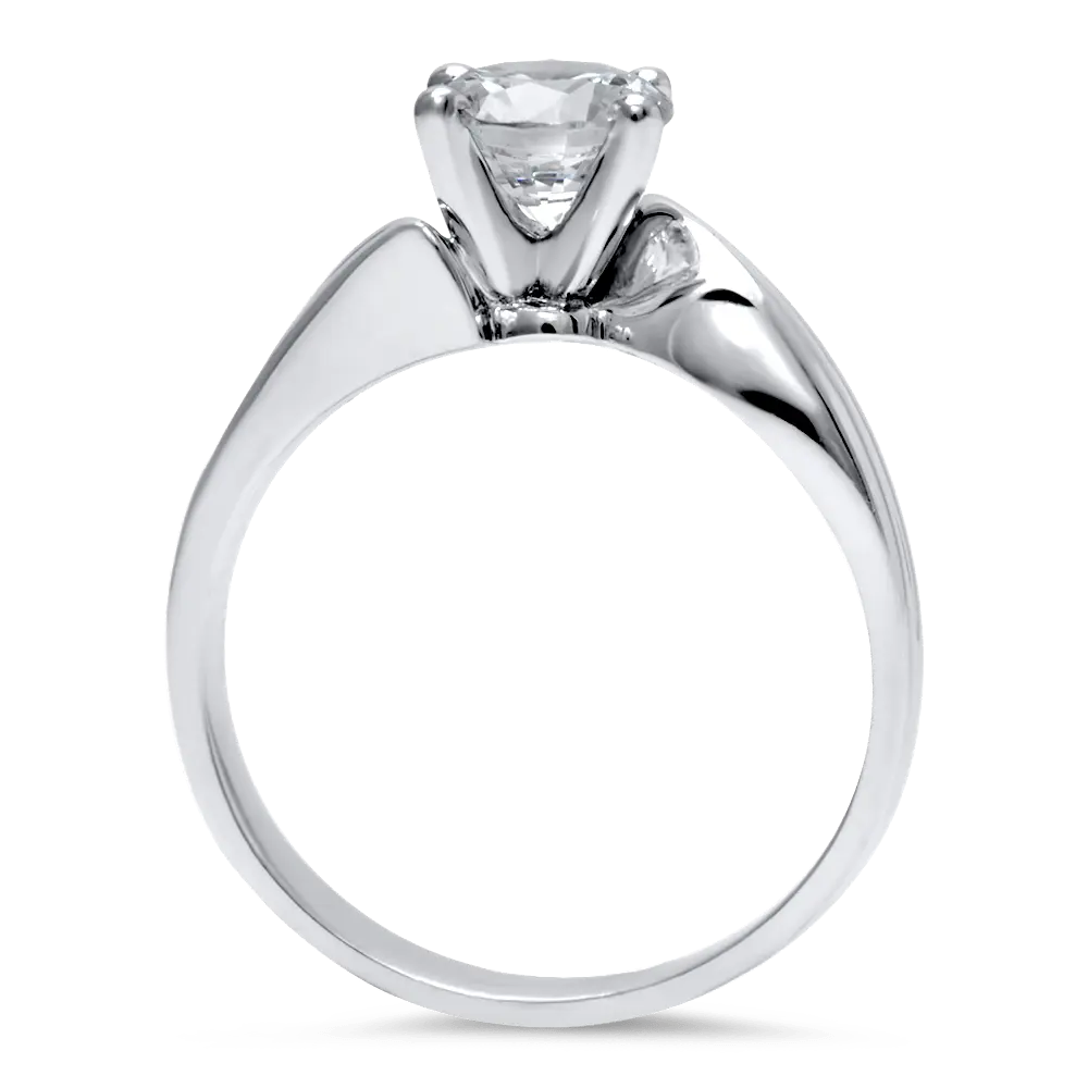 Tapered Bypass Engagement Ring