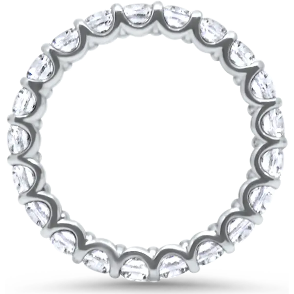 Shared-Claw Eternity Ring