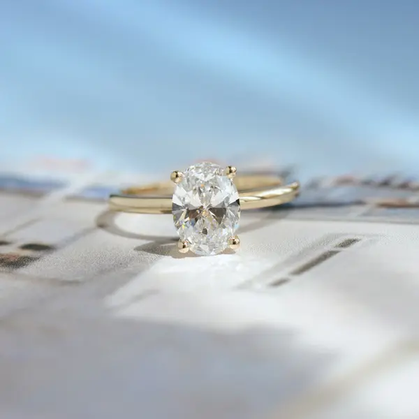 Oval Cut Solitaire Engagement Ring
