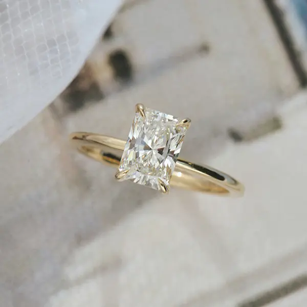 Radiant Classic Solitaire Engagement Ring