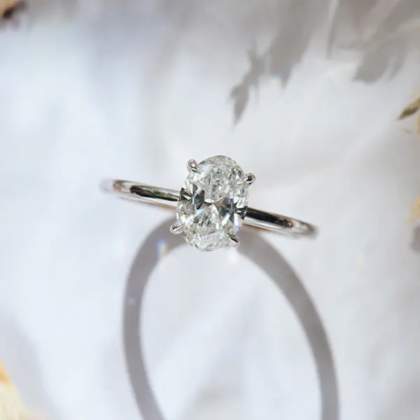 Classic Oval Solitaire Engagement Ring