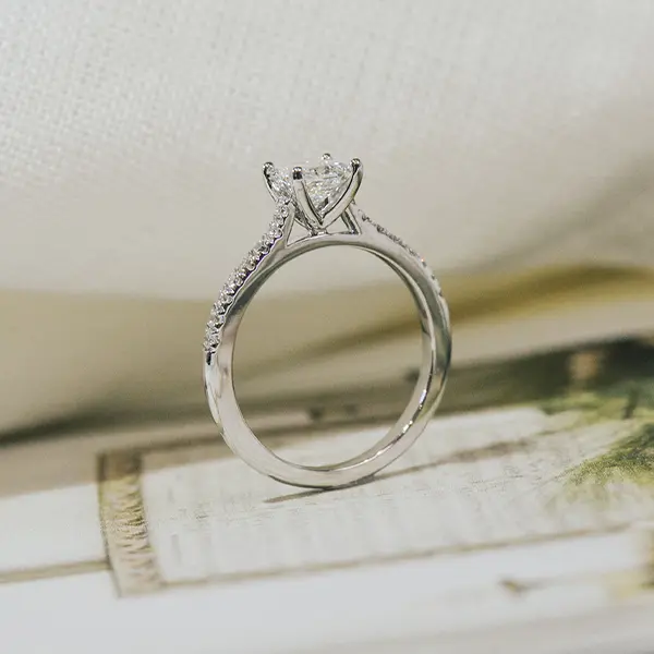 Princess Pavé Engagement Ring -profile