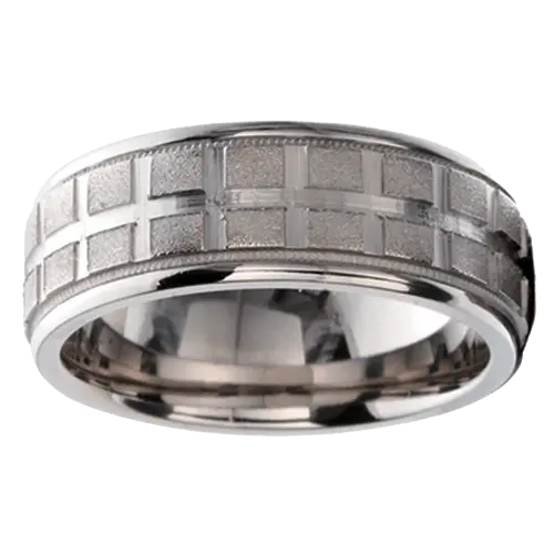 Panelled Titanium Ring