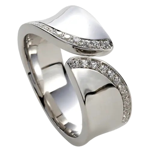 Bypass Diamond Ring