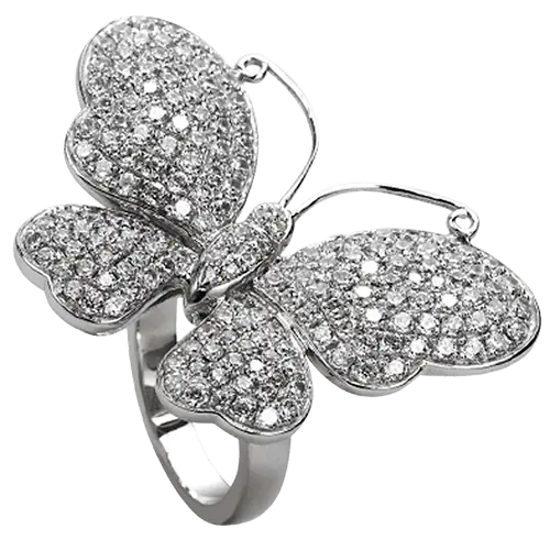 Butterfly Diamond Ring