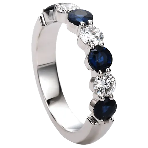 Diamond and Sapphire Ring