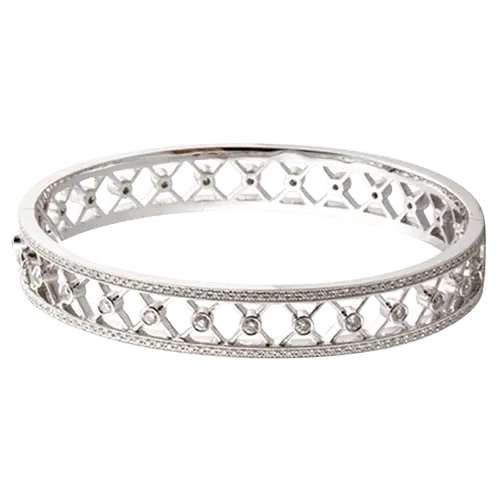 Diamond Criss-Cross Bangle