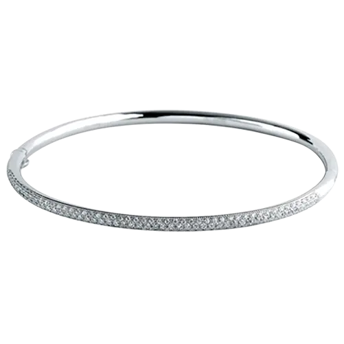 Pave-Set Diamond Bangle