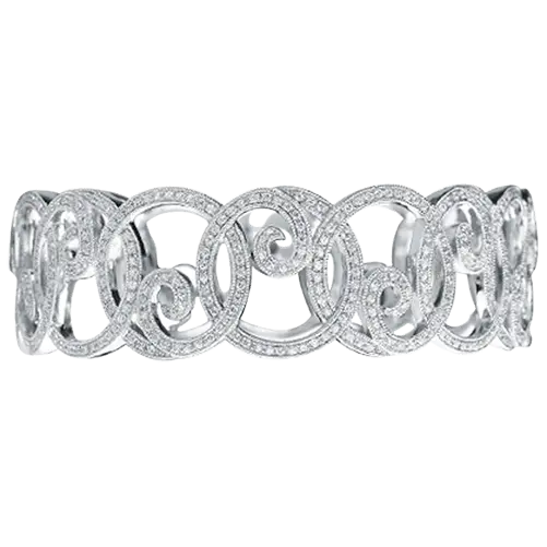 Diamond Swirl Bangle