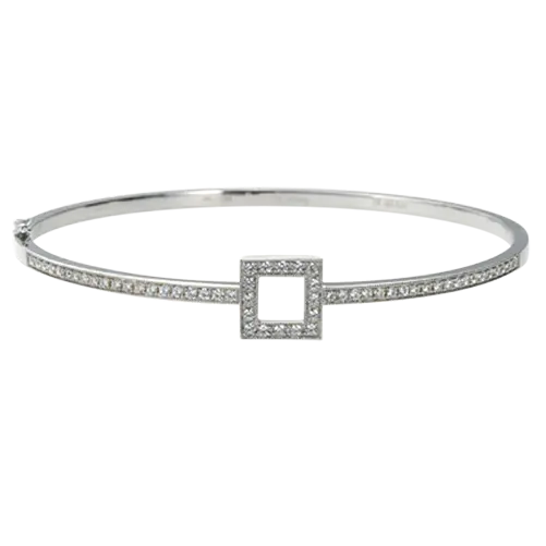 Square Diamond Bangle