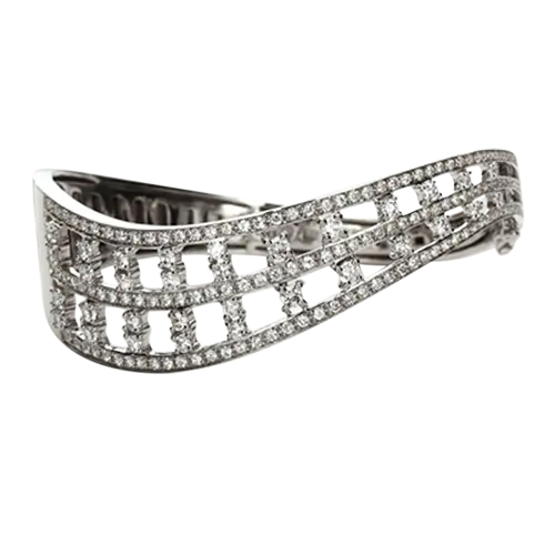 Diamond Swirl Bangle