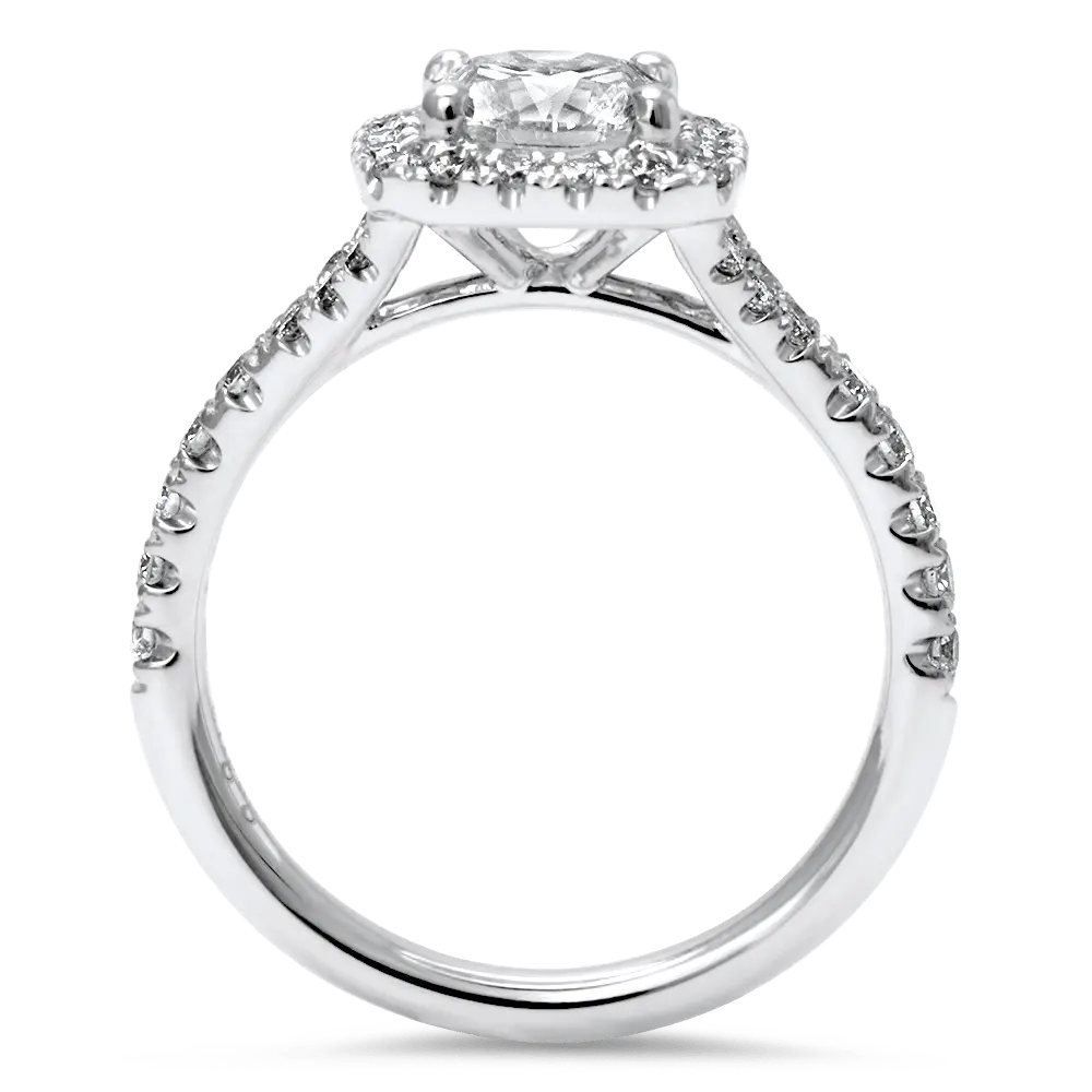 Custom Split-Shank Halo Ring