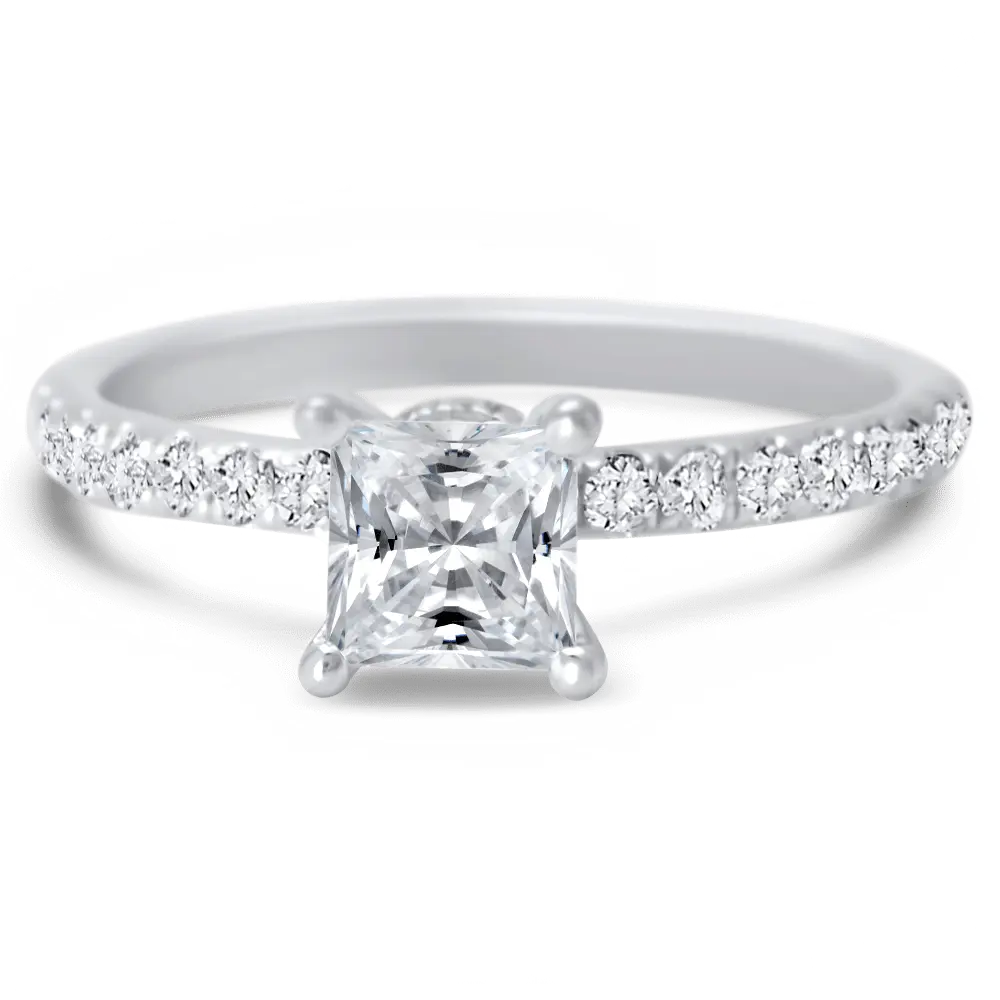 Diamonds Wrap Around Gallery Pave Ring