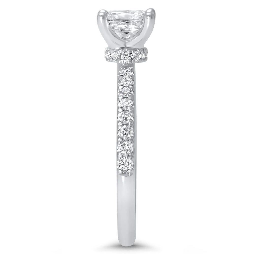 Diamonds Wrap Around Gallery Pave Ring