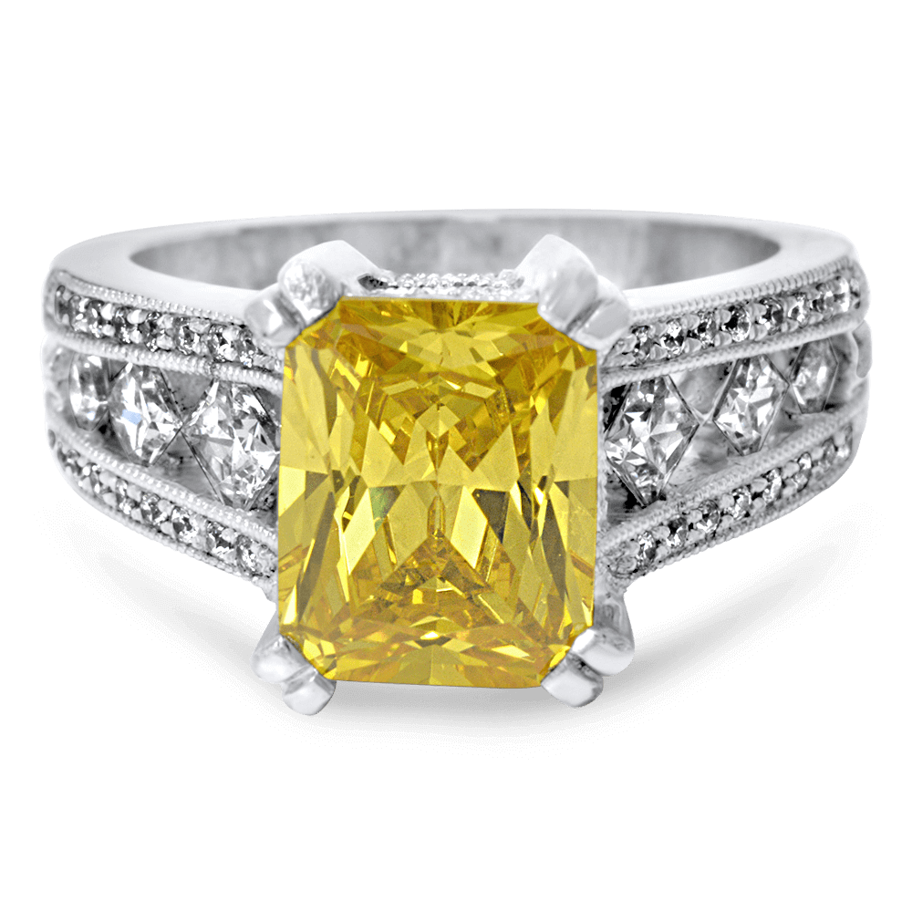 Canary Diamond Engagement Ring - Engagestudio