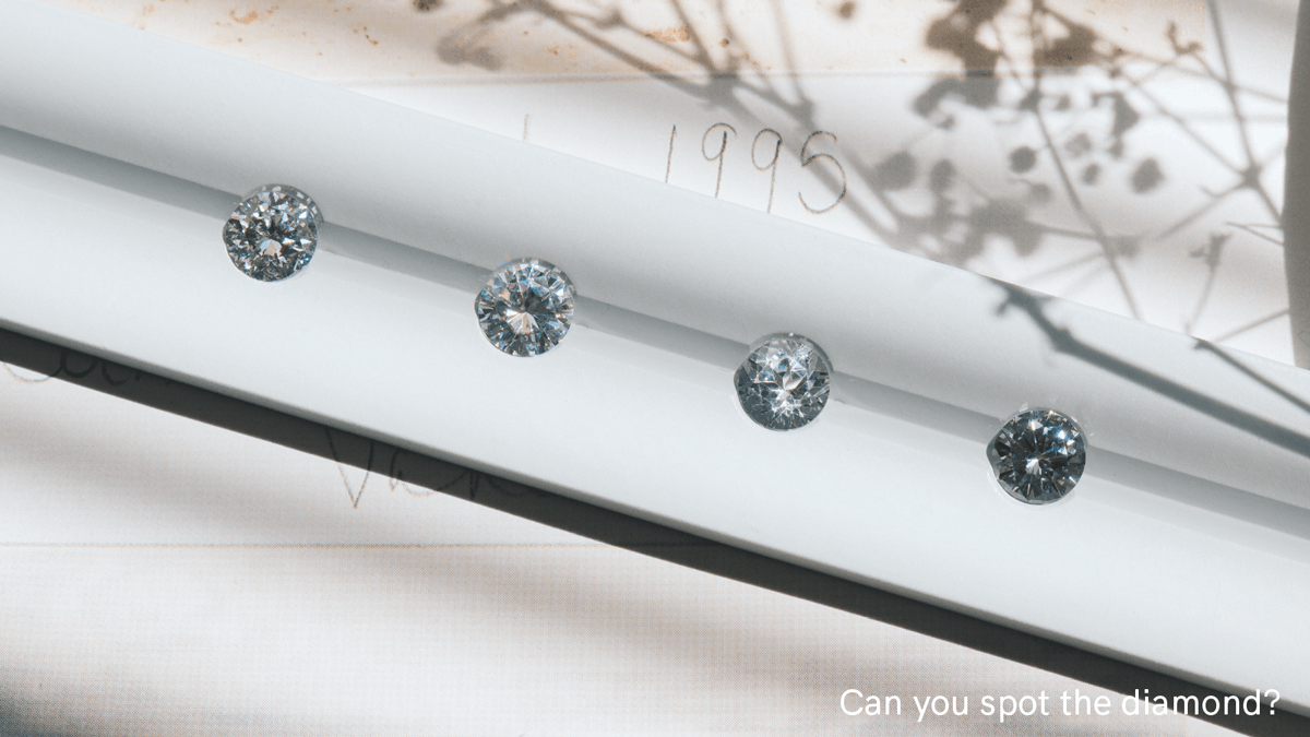 Diamond Sapphire Moissanite Topaz comparison