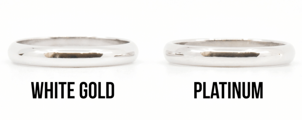 engagement ring metals white gold vs platinum