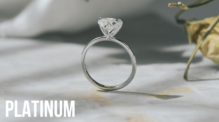 platinum vs white gold engagement ring