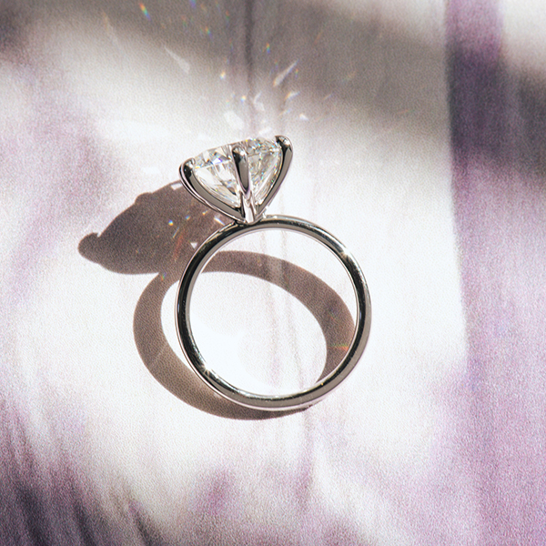 Classic Solitaire Round 6-Prong Engagement Ring-profile