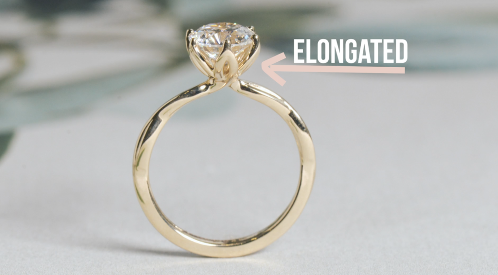 Floral engagement rings