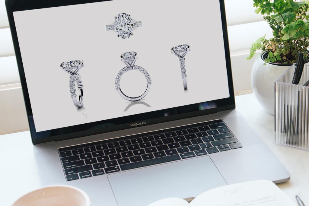 Digital rendering of Engagement Ring