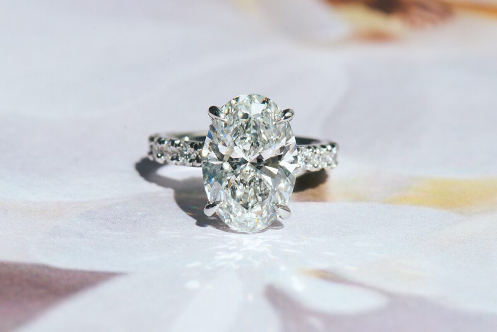 Final masterpiece of a custom engagement ring