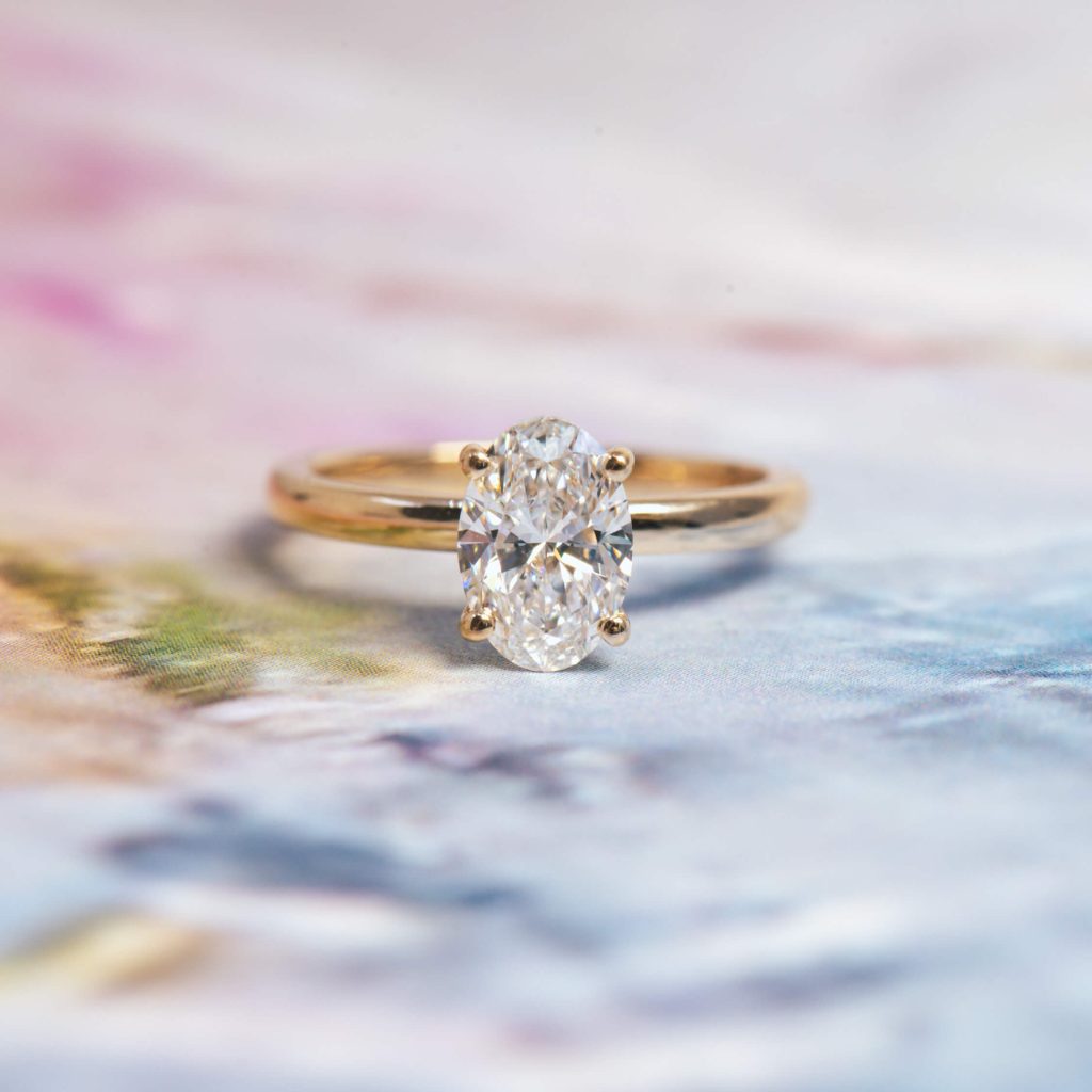 Classic Oval Engagement Ring 4 Prong